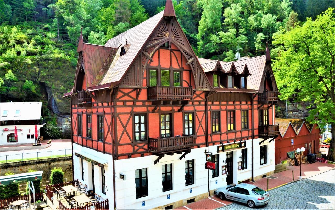 Hotel U Lipy Hřensko Kültér fotó